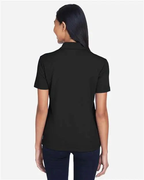 Core365 78181p Women’s Origin Performance Piqué Polo with Pocket - Black