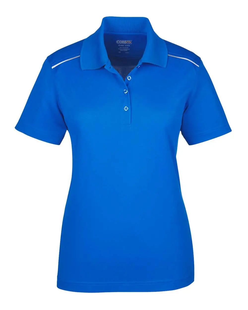 Core365 78181r Women’s Radiant Performance Piqué Polo with Reflective Piping - True Royal - Xs