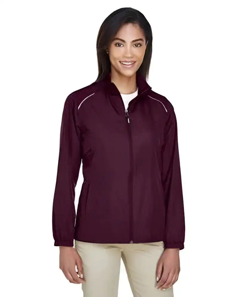 Core365 78183 Ladies’ Motivate Unlined Lightweight Jacket - Burgundy