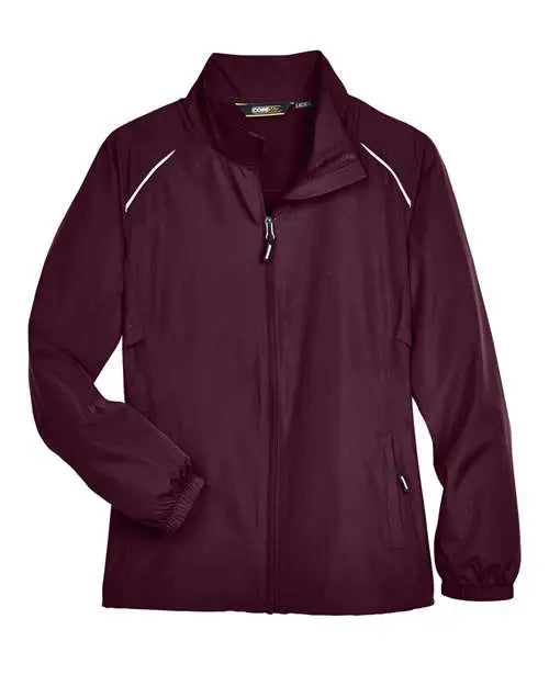 Core365 78183 Women’s Techno Lite Motivate Unlined Lightweight Jacket - Burgundy