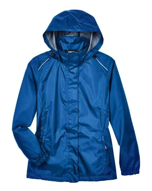Core365 78185 Women’s Climate Seam-sealed Lightweight Variegated Ripstop Jacket - True Royal
