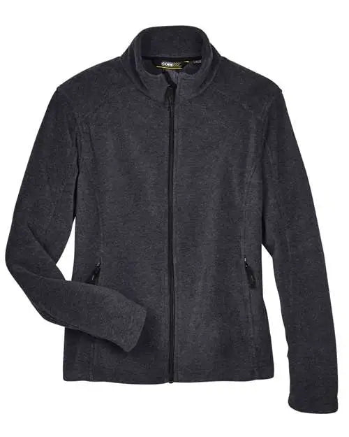 Core365 78190 Women’s Journey Fleece Jacket - Heather Charcoal