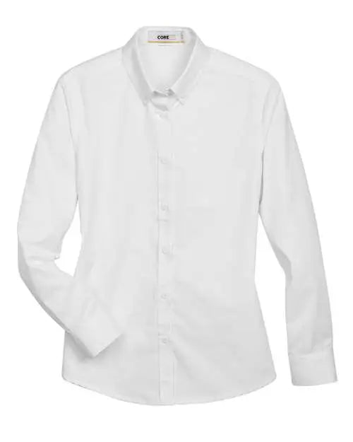 Core365 78193 Women’s Operate Twill Shirt - White