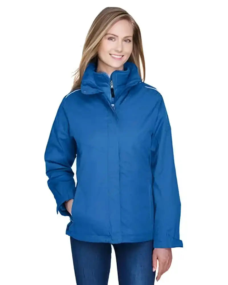 Core365 78205 Ladies’ Region 3-in-1 Jacket with Fleece Liner - True Royal