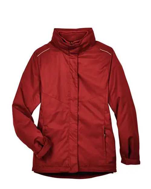 Core365 78205 Women’s 3-in-1 Jacket with Fleece Liner - Classic Red
