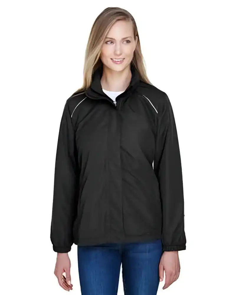 Core365 78224 Ladies’ Profile Fleece-lined All-season Jacket - Black