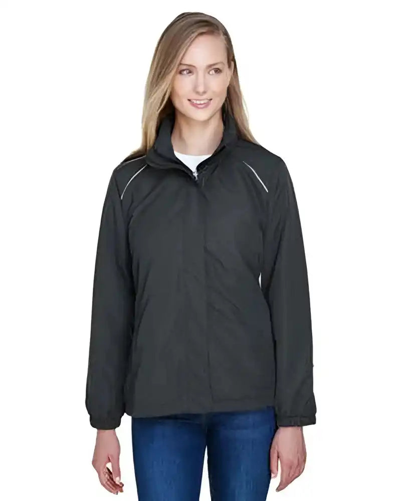 Core365 78224 Ladies’ Profile Fleece-lined All-season Jacket - Carbon