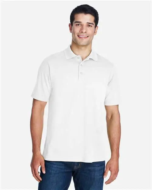Core365 88181 Men’s Origin Performance Piquã Polo - White
