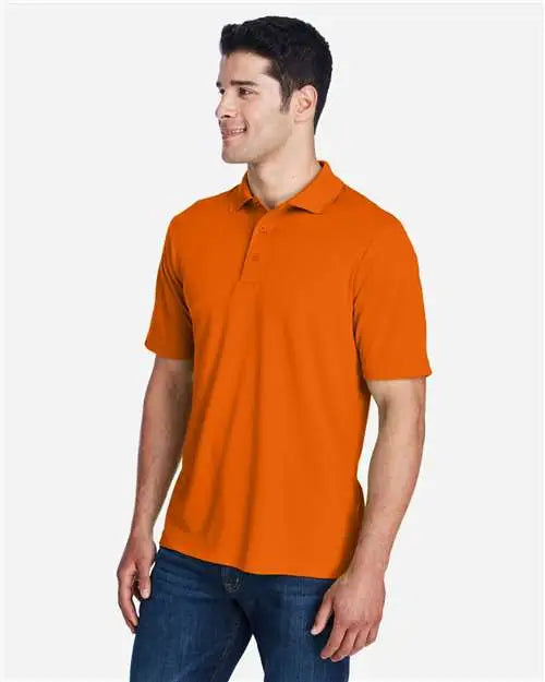 Core365 88181 Men’s Origin Performance Piqué Polo - Campus Orange