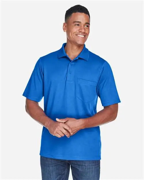 Core365 88181p Men’s Origin Performance Piquã Polo with Pocket - True Royal