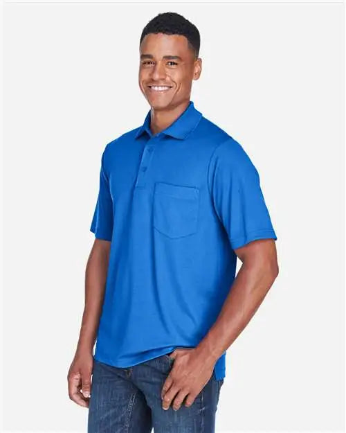 Core365 88181p Men’s Origin Performance Piquã Polo with Pocket - True Royal