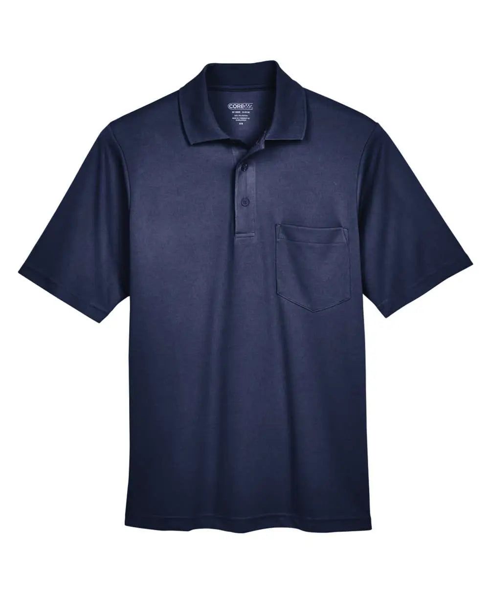 Core365 88181p Men’s Origin Performance Piqué Polo with Pocket - Classic Navy - s
