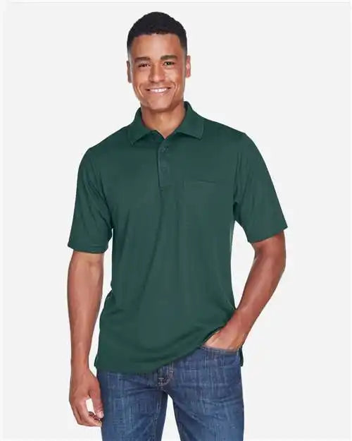 Core365 88181p Men’s Origin Performance Piqué Polo with Pocket - Forest