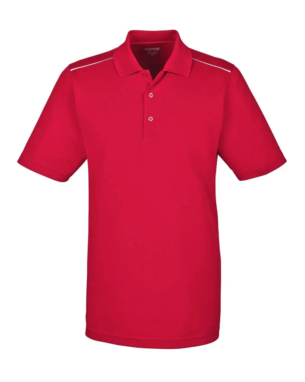 Core365 88181r Men’s Radiant Performance Piqué Polo with Reflective Piping - Classic Red - s