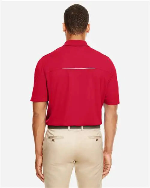 Core365 88181r Men’s Radiant Performance Piqué Polo with Reflective Piping - Classic Red