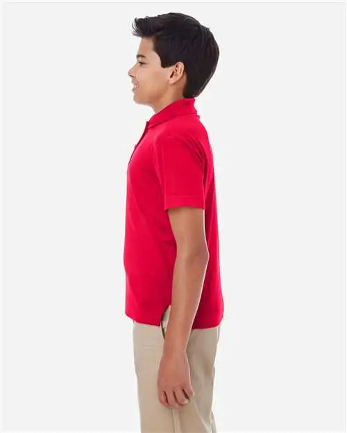 Core365 88181y Youth Origin Performance Piqué Polo - Classic Red