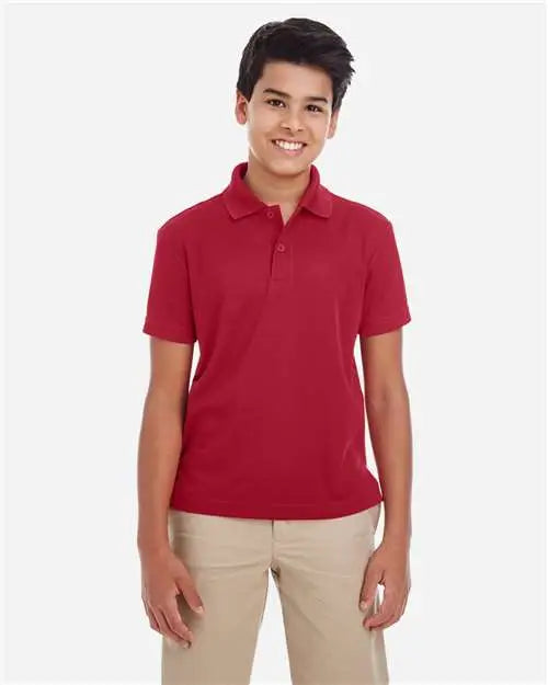 Core365 88181y Youth Origin Performance Piqué Polo - Classic Red