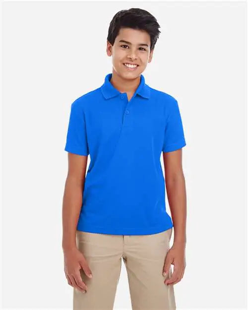 Core365 88181y Youth Origin Performance Piqué Polo - True Royal
