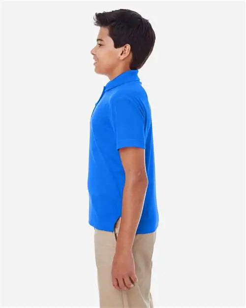 Core365 88181y Youth Origin Performance Piqué Polo - True Royal
