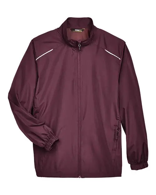 Core365 88183 Men’s Techno Lite Motivate Unlined Lightweight Jacket - Burgundy