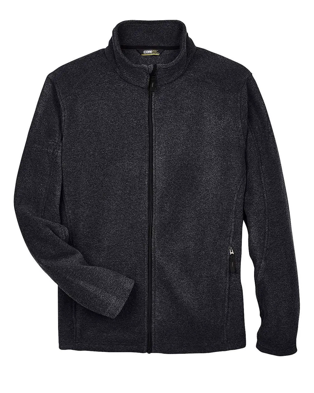 Core365 88190t Men’s Tall Journey Fleece Jacket - Heather Charcoal - Dark Gray / 5xlt