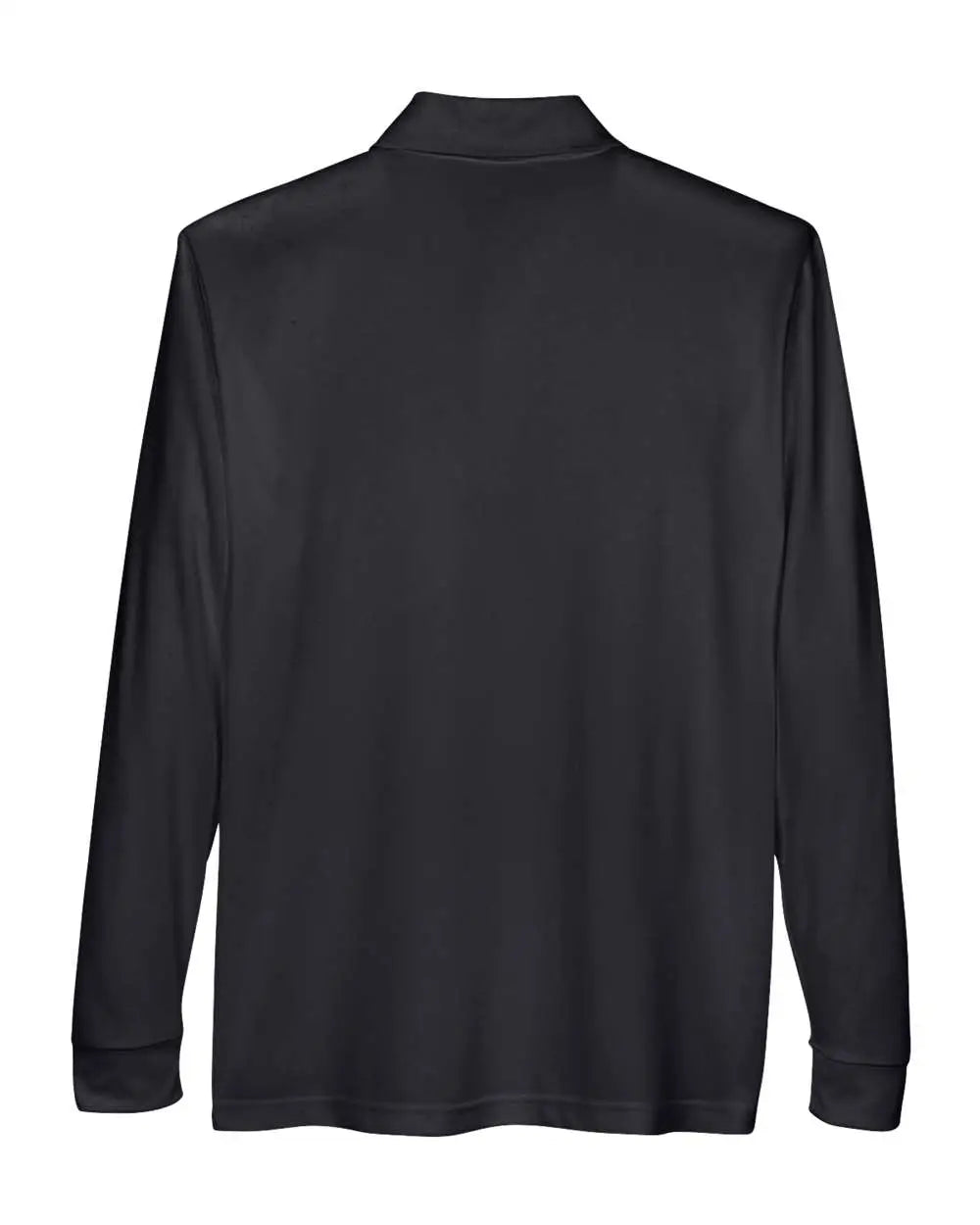 Core365 88192p Men’s Pinnacle Performance Long Sleeve Piquã Polo with Pocket - Black