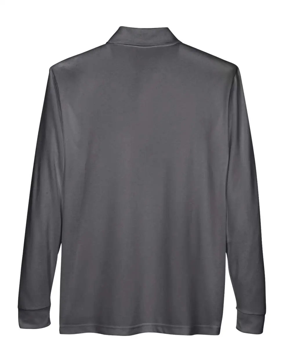 Core365 88192p Men’s Pinnacle Performance Long Sleeve Piqué Polo with Pocket - Carbon