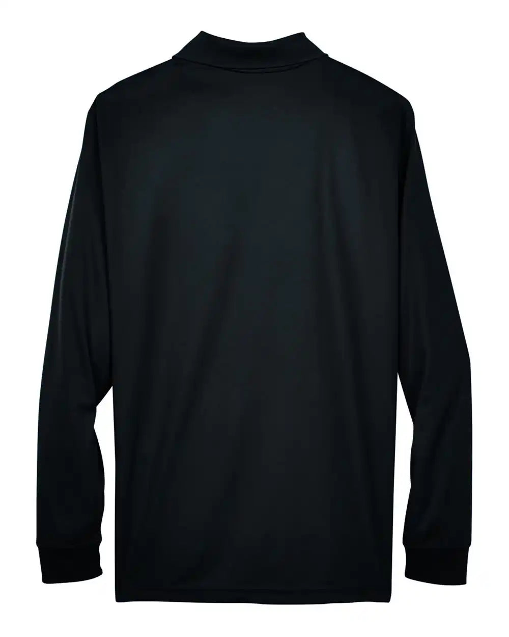 Core365 88192t Men’s Tall Pinnacle Performance Long Sleeve Piqué Polo - Black - 5xlt