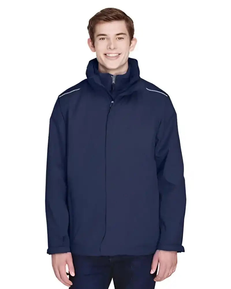 Core365 88205 Men’s Region 3-in-1 Jacket with Fleece Liner - Navy