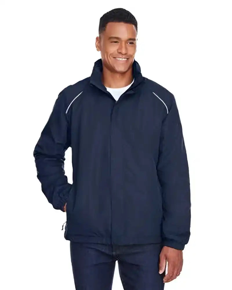 Core365 88224 Men’s Profile Fleece-lined All-season Jacket - Navy