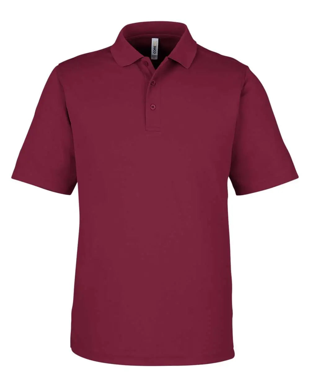 Core365 Ce104 Men’s Market Snag Protect Mesh Polo - Burgundy