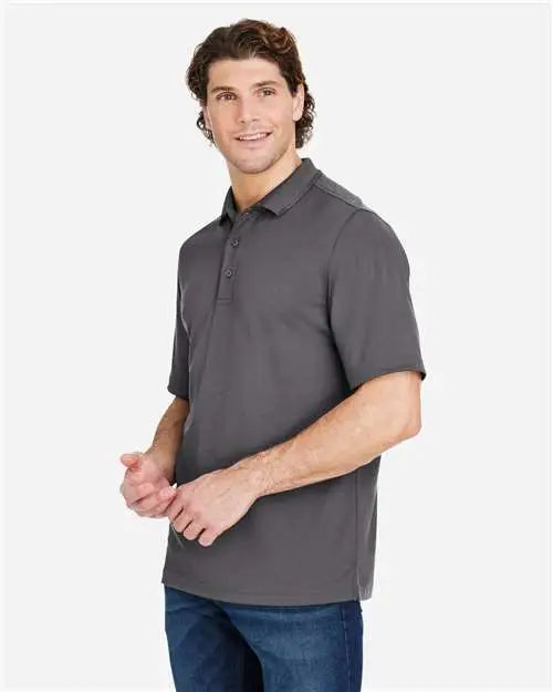 Core365 Ce104 Men’s Market Snag Protect Mesh Polo - Carbon