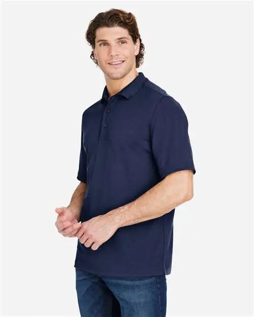 Core365 Ce104 Men’s Market Snag Protect Mesh Polo - Classic Navy