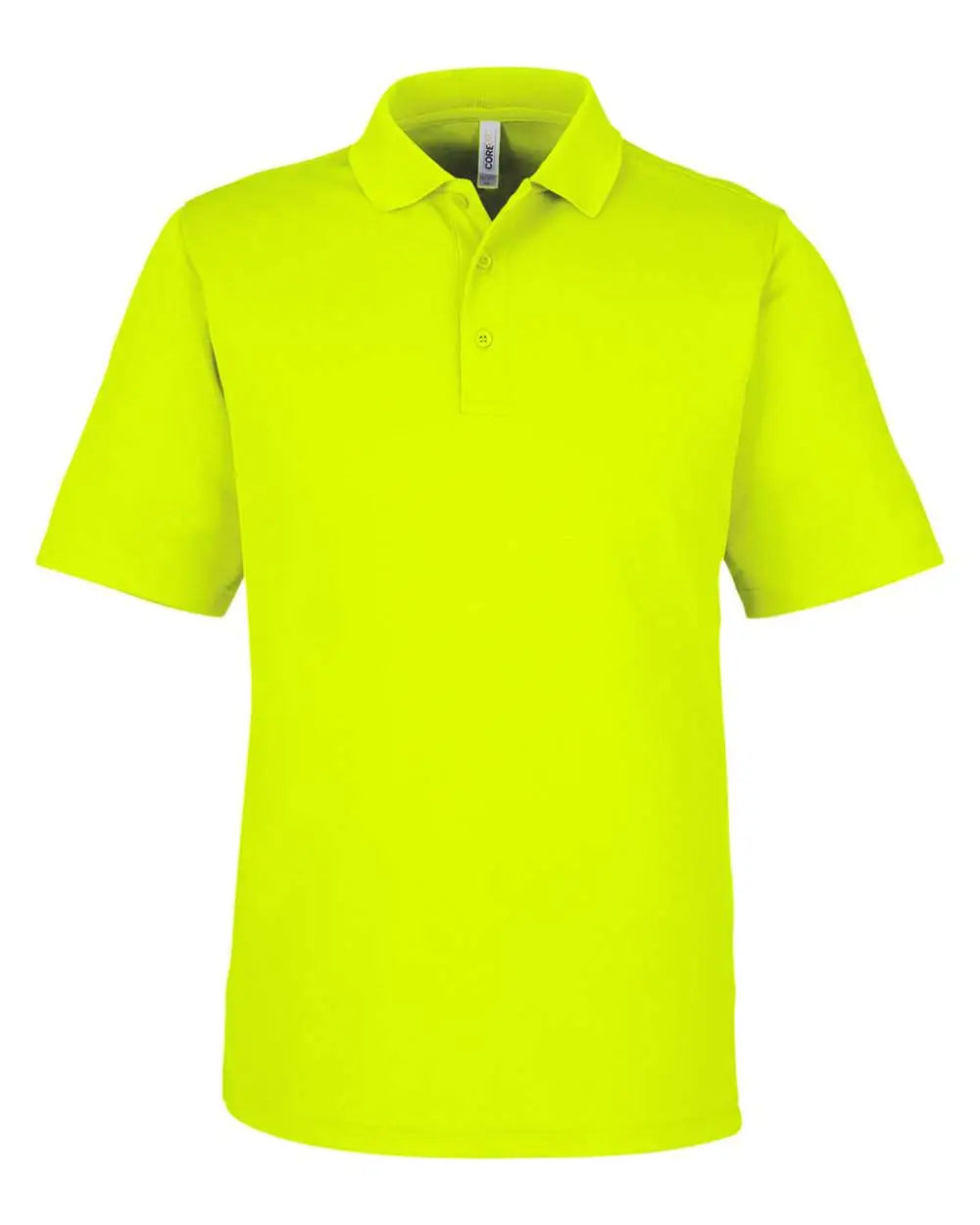 Core365 Ce104 Men’s Market Snag Protect Mesh Polo - Safety Yellow