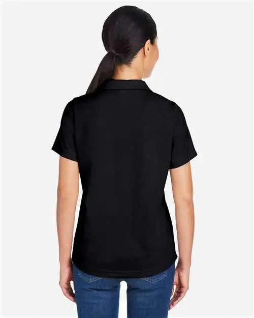 Core365 Ce104w Women’s Market Snag Protect Mesh Polo - Black