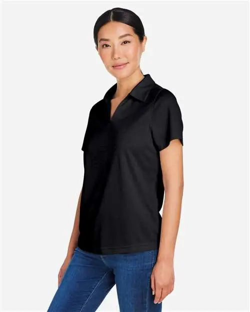 Core365 Ce104w Women’s Market Snag Protect Mesh Polo - Black