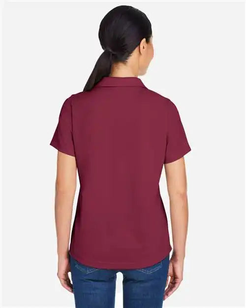 Core365 Ce104w Women’s Market Snag Protect Mesh Polo - Burgundy - Xs