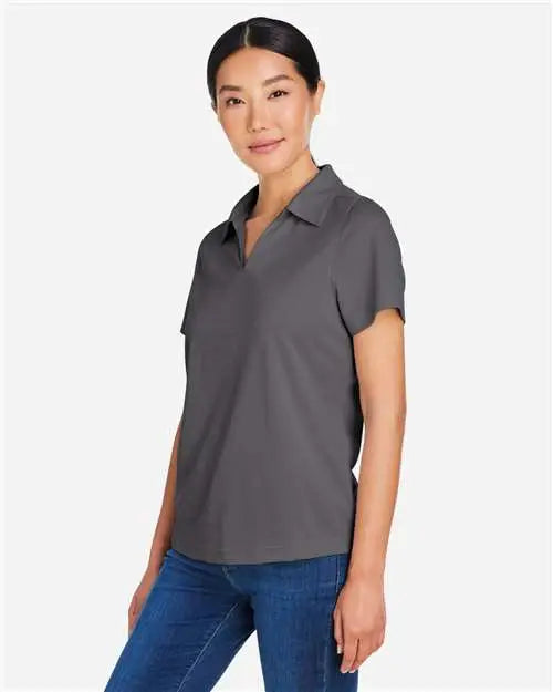 Core365 Ce104w Women’s Market Snag Protect Mesh Polo - Carbon