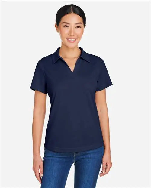 Core365 Ce104w Women’s Market Snag Protect Mesh Polo - Classic Navy - Classic Navy / Xs
