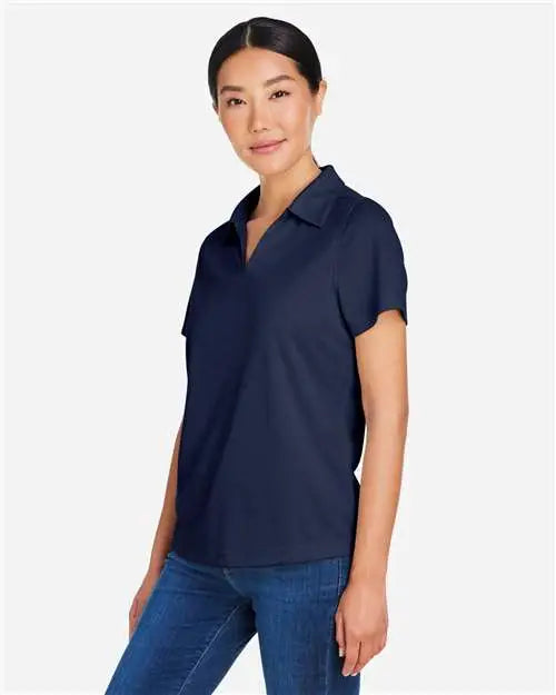 Core365 Ce104w Women’s Market Snag Protect Mesh Polo - Classic Navy