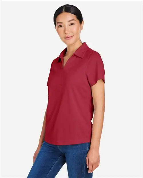 Core365 Ce104w Women’s Market Snag Protect Mesh Polo - Classic Red