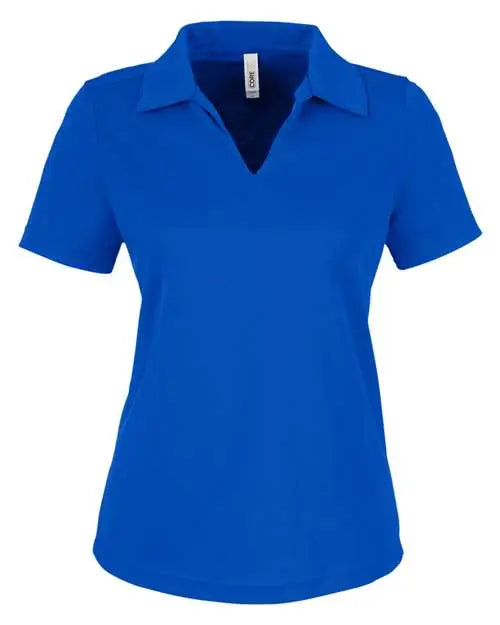 Core365 Ce104w Women’s Market Snag Protect Mesh Polo - True Royal
