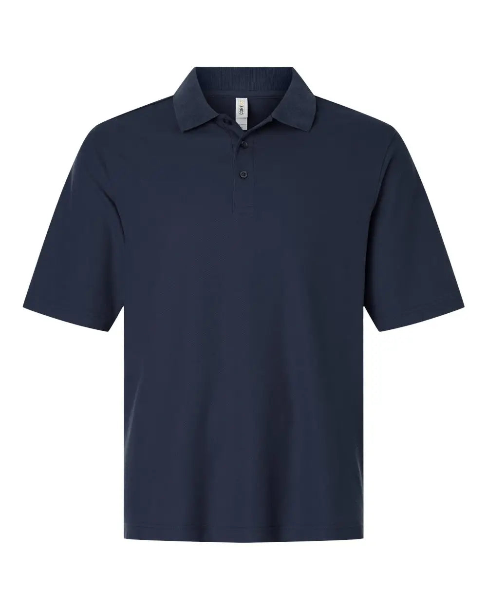 Core365 Ce106 Men’s Resolve Cvc Performance Pique Polo - Classic Navy - Adult s
