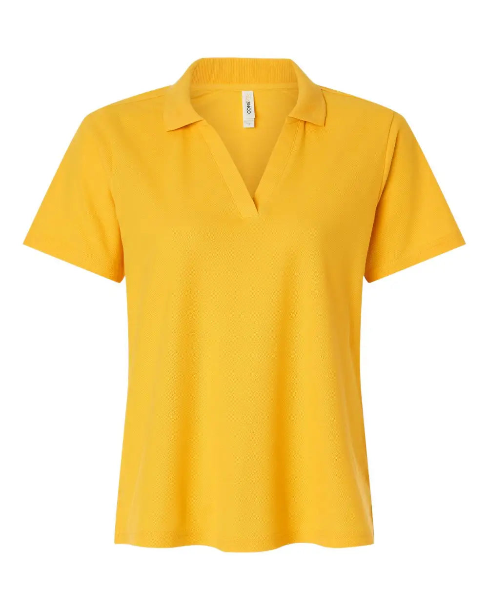 Core365 Ce106w Women’s Resolve Cvc Performance Pique Polo - Campus Gold - Ladies Xs