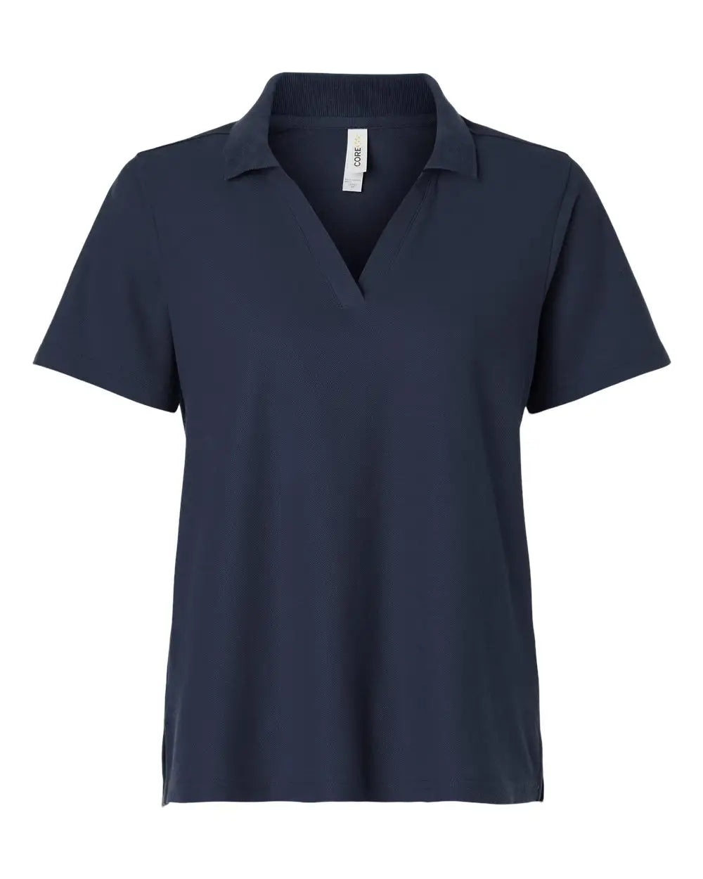 Core365 Ce106w Women’s Resolve Cvc Performance Pique Polo - Classic Navy - Ladies Xs