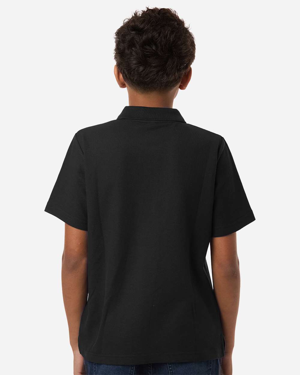 Core365 Ce106y Youth Resolve Cvc Performance Pique Polo - Black
