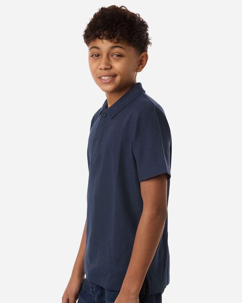 Core365 Ce106y Youth Resolve Cvc Performance Pique Polo - Classic Navy