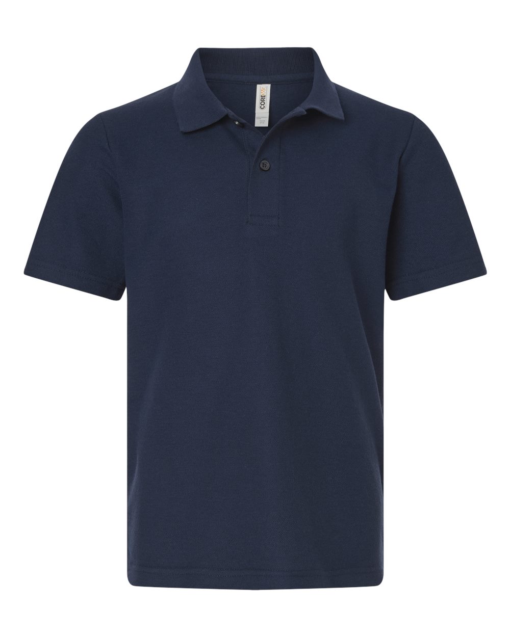 Core365 Ce106y Youth Resolve Cvc Performance Pique Polo - Classic Navy