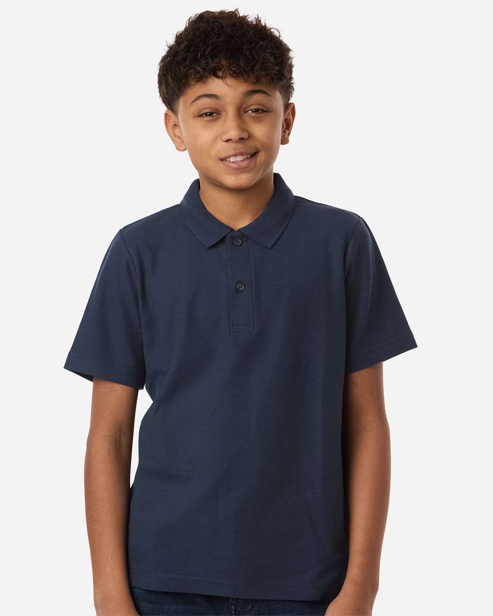 Core365 Ce106y Youth Resolve Cvc Performance Pique Polo - Classic Navy