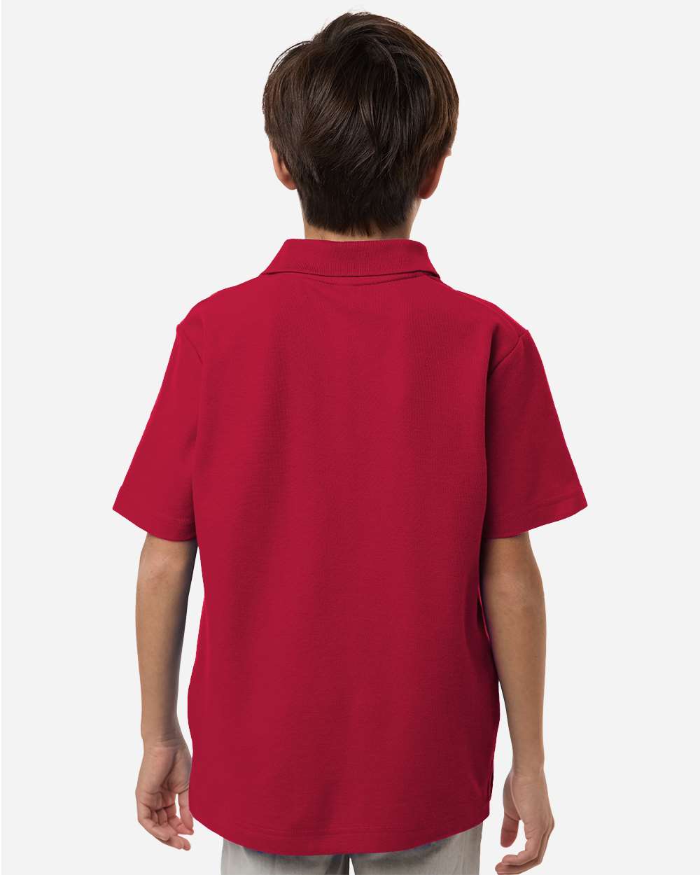 Core365 Ce106y Youth Resolve Cvc Performance Pique Polo - Classic Red